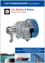 Компрессоры JA Becker&Sohne производительностью 7,5-181 m3h
