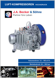 Компрессоры JA Becker&Sohne производительностью 12-180 m3h